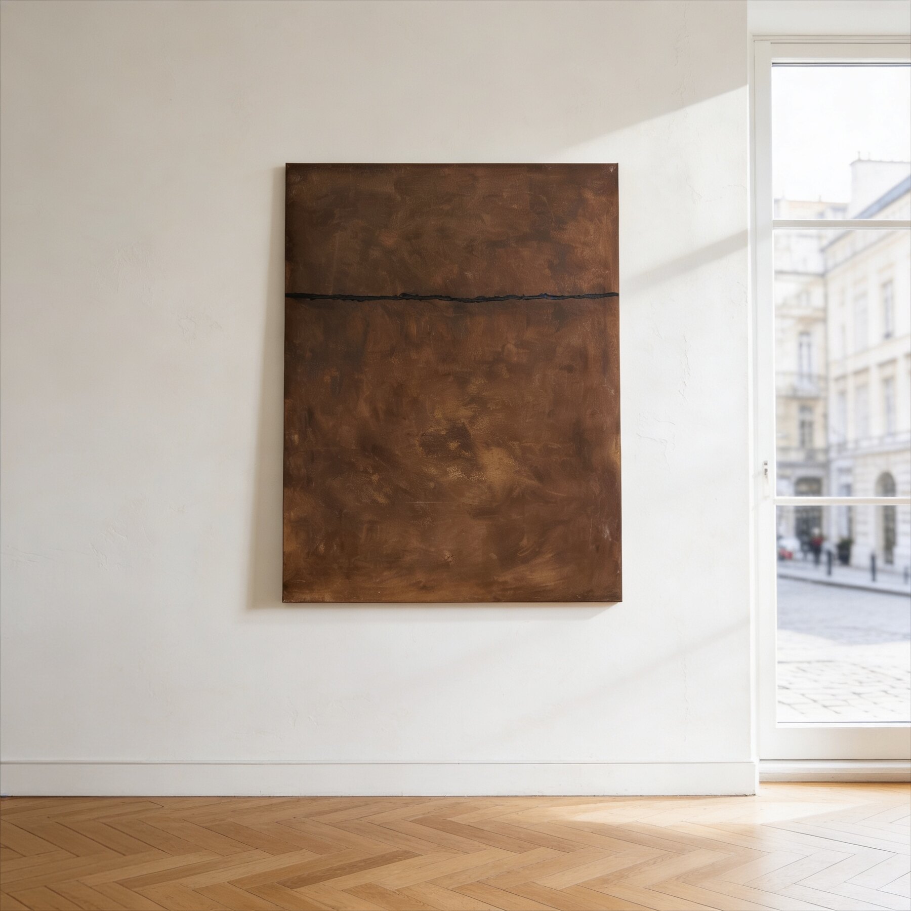 Terra I — Acrylic, marble dust and mixed media on canvas