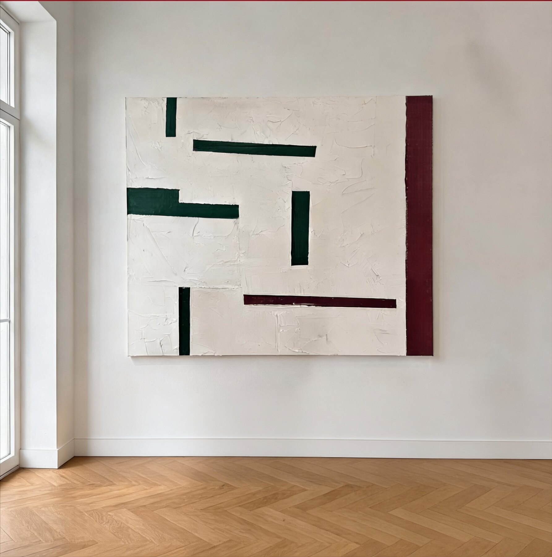 Wine Dark — Mixed media and pigment on linen